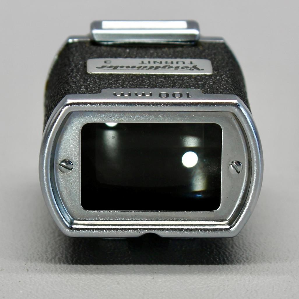 NICE VOIGTLANDER TURNIT 3 VIEWFINDER 35/50/100 MM w/ORIGINAL LEATHER CASE