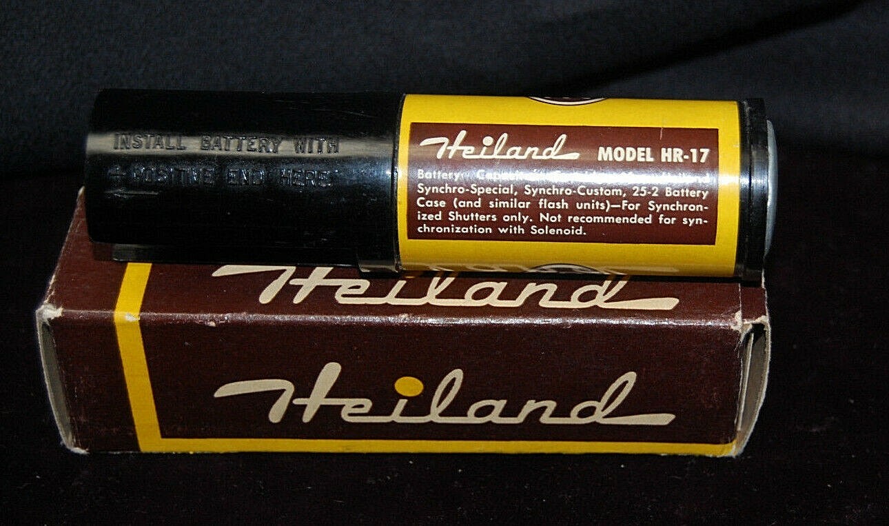 Heiland Battery Capacitor Cartridge Model HR-17 for Flash Unit in Box S8453