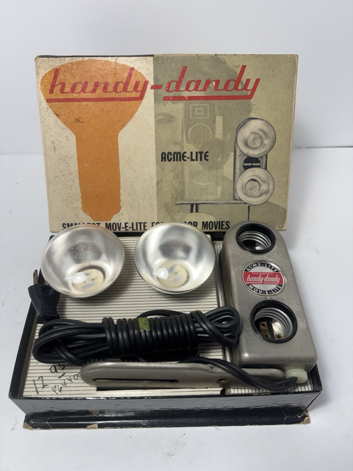 Acme Lite 2HD Handy Dandy W/ Original Box & Free Kodalite Flasholder w box