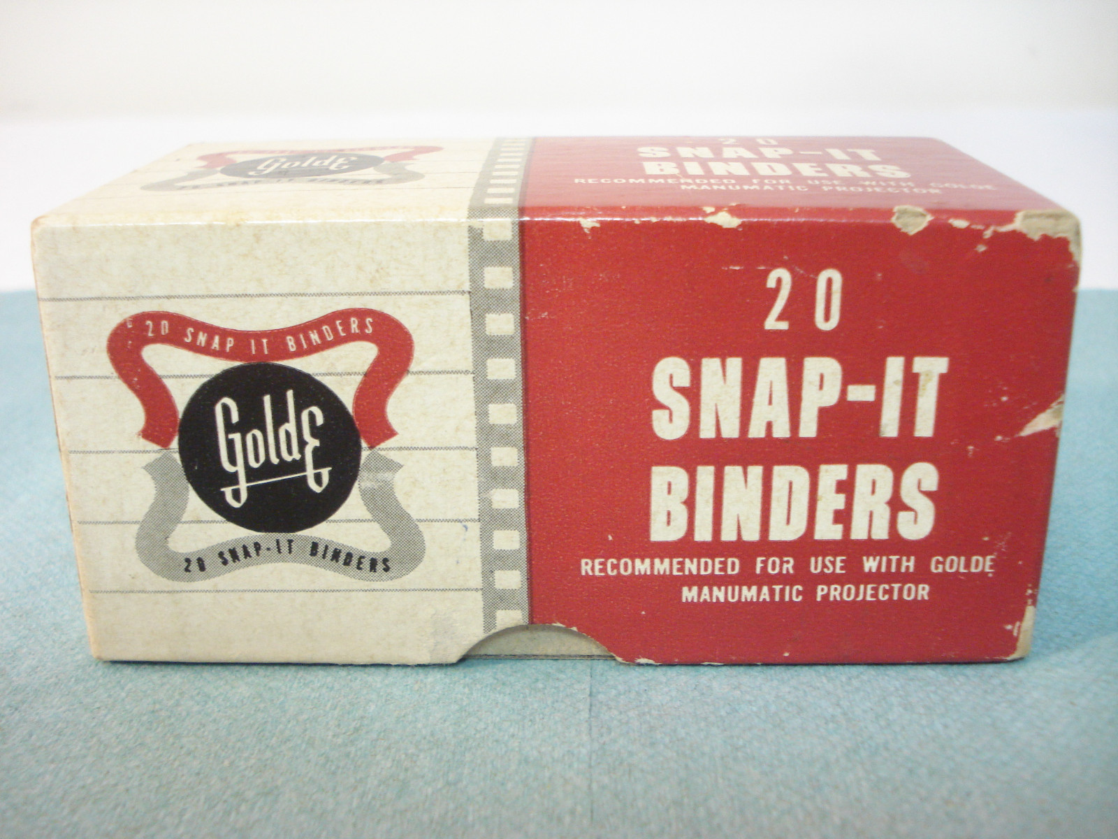 NOS Vintage GOLDE 2 x 2 Snap-It Binders Qty 20 in Box Projection Slide Holders