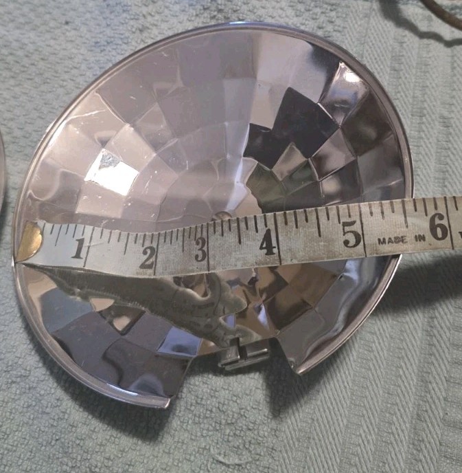 Lot Of 2 Vintage 5 1/2″ Aluminium Flash Reflectors EX +