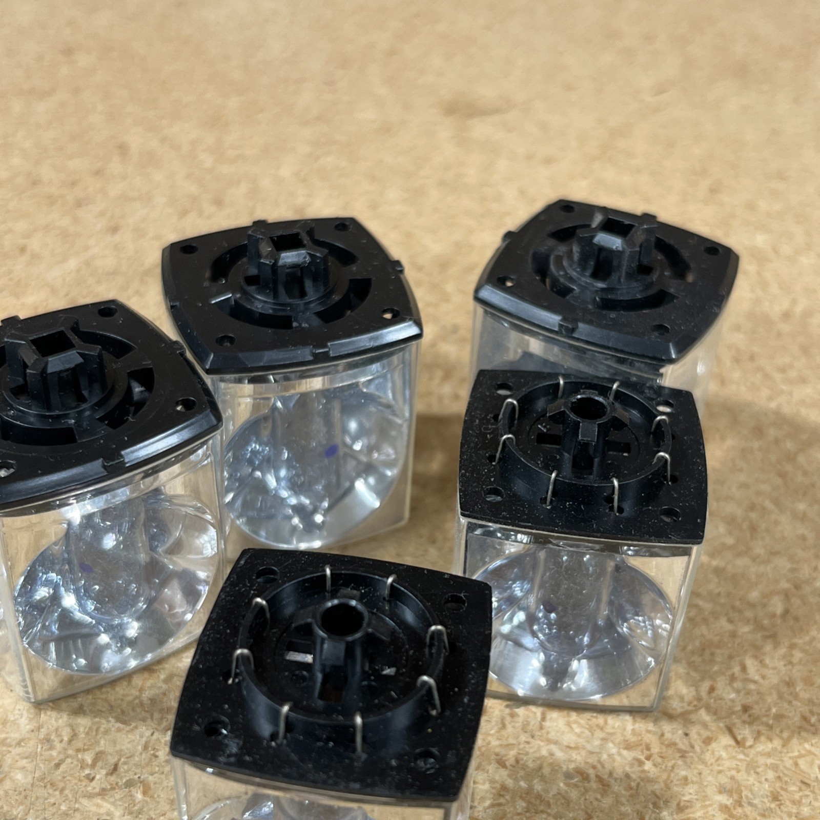 3 Sylvania Blue Dot FlashCubes & 2 Flashcubes