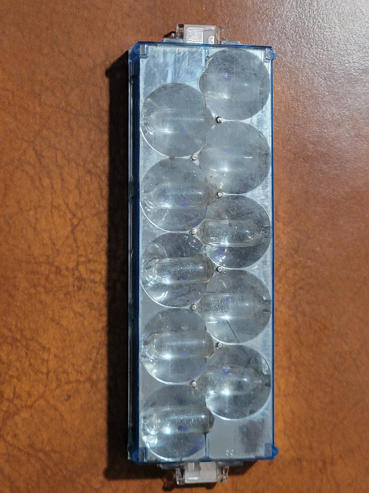 GTE SYLVANIA Blue Dot Camera FLIP FLASH SUPER 10 Flashbulb Strip Vintage 70s