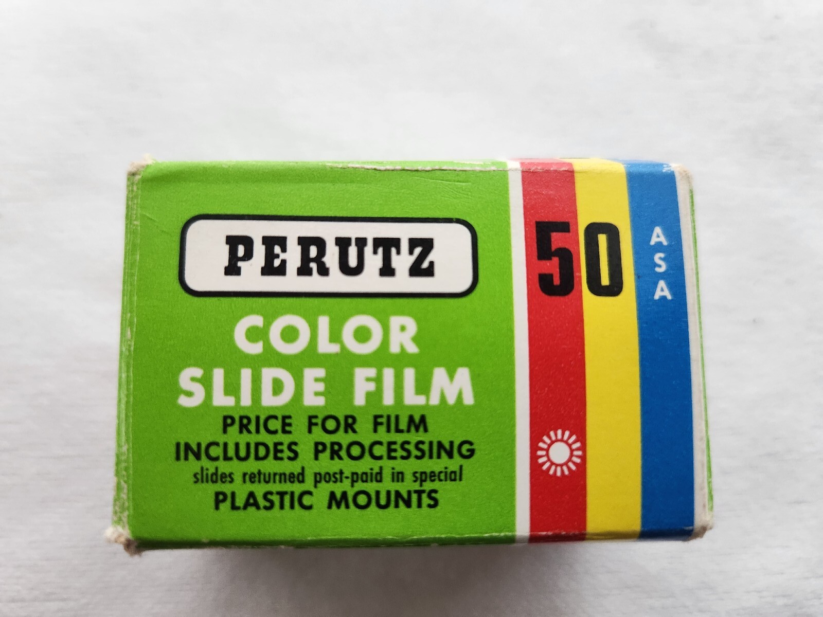 Vintage Perutz 35mm Film Canister Box Packaging