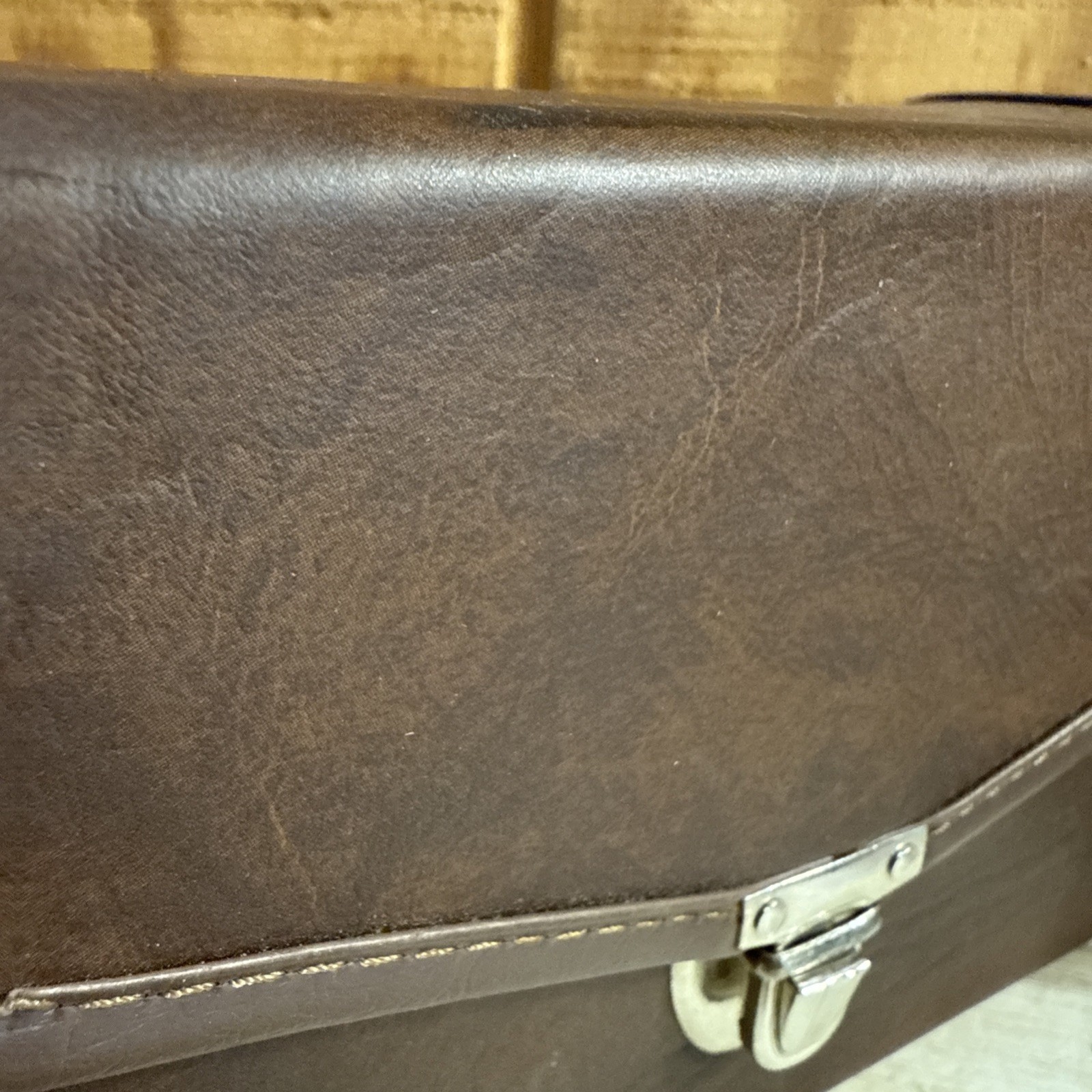 Vintage Brown Vinyl Camera Bag Camera Case Retro