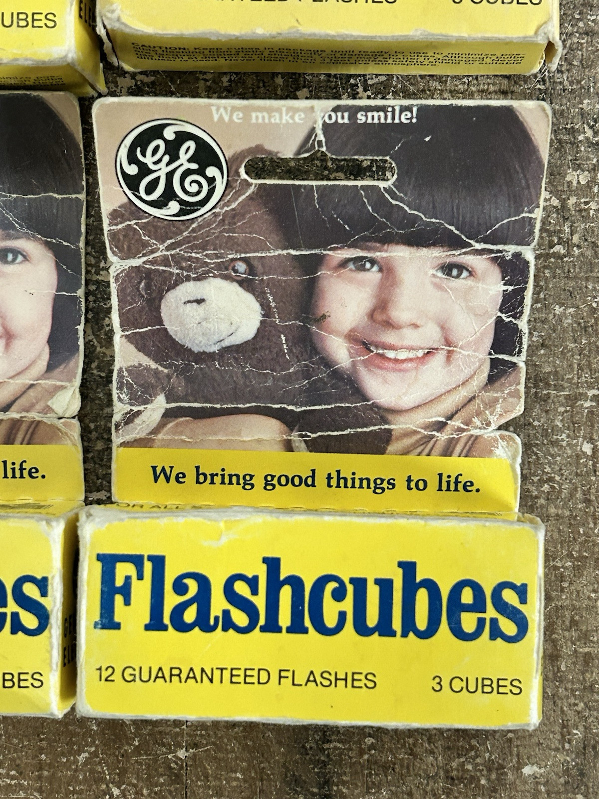 Lot Of 4 Boxes Vintage General Electric GE Flashcubes 48 Flashes