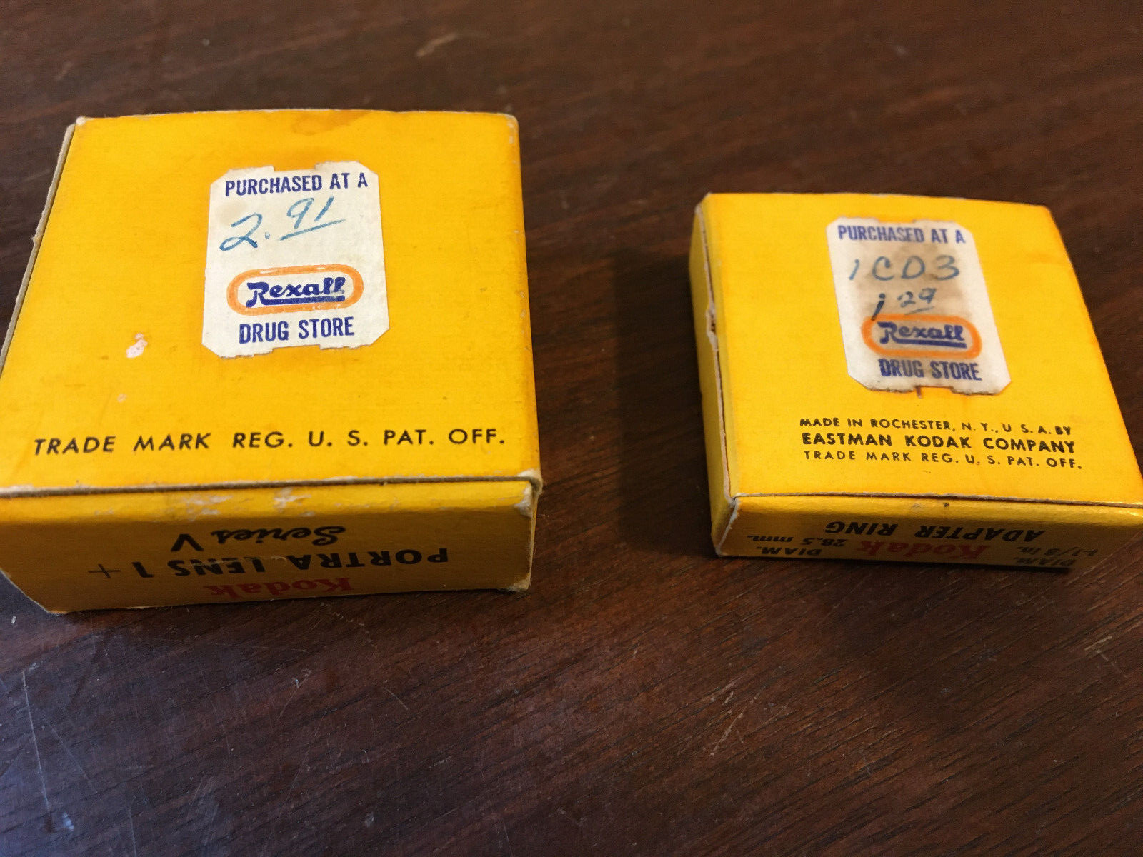 Kodak Vintage Camera Parts, Portra Lens 1+, & Adapter Ring, Series V