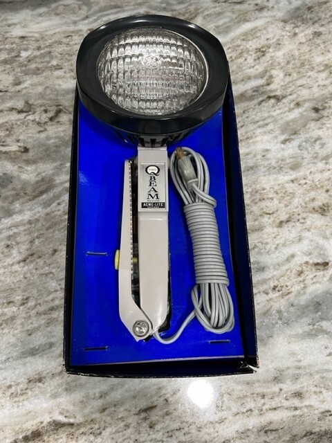 Vintage Camera Light Acme Lite Q-Beam Movie Light in Box WORKS