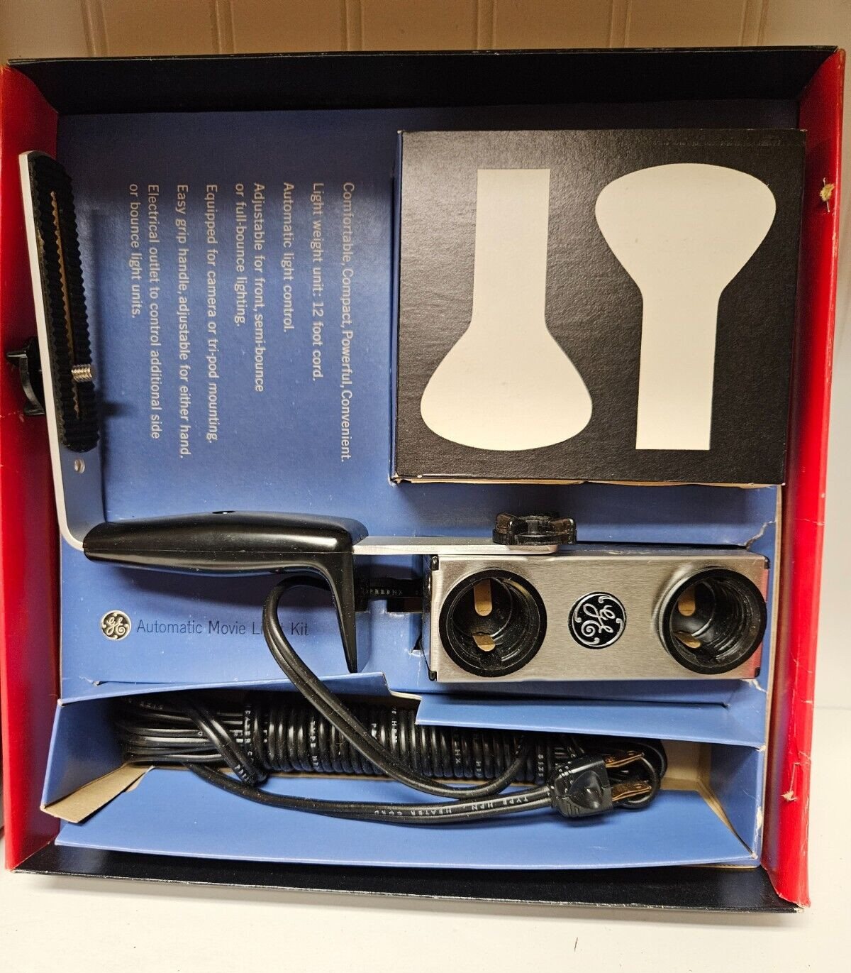 Vintage GE Automatic Movie Light Kit – New Old Stock – Works