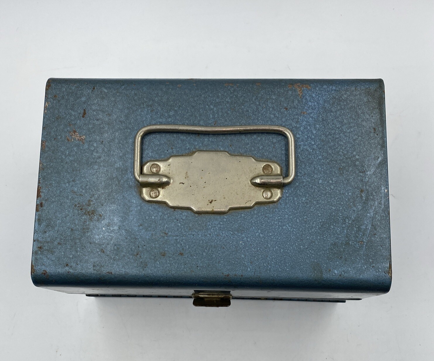Vintage Steel Metal Logan de Luxe Movie Video Reel Chest Holder 12 Canisters 8mm