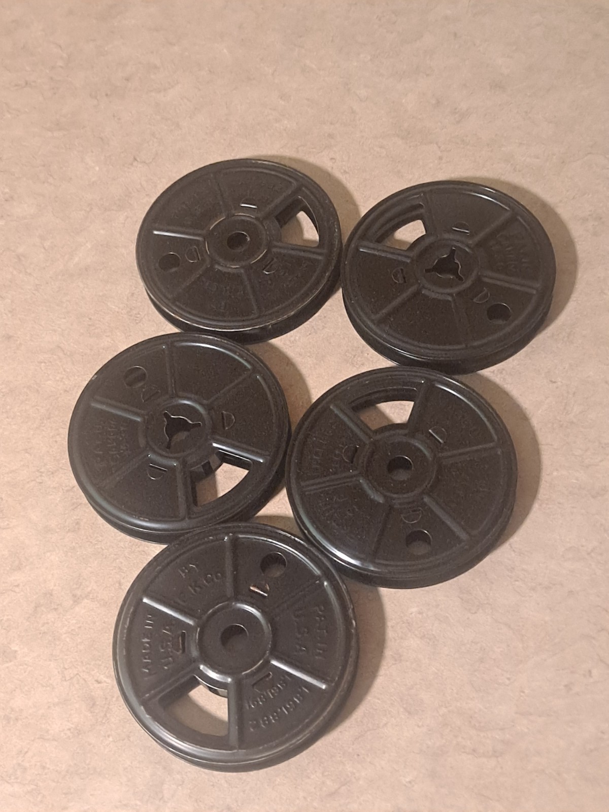Kodak 8mm Metal 3” Film Reels, (LOT OF 5)
