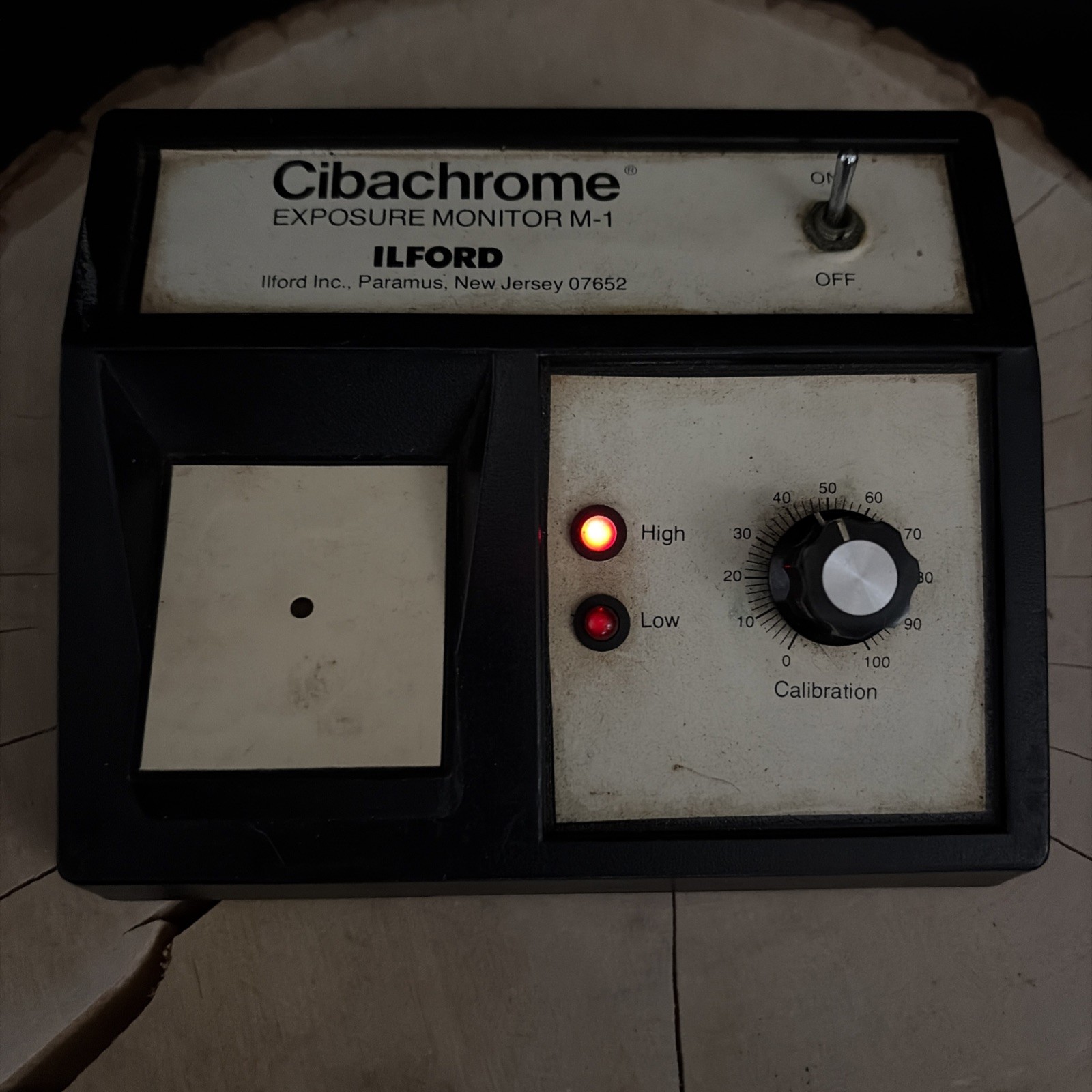 Vintage ILFORD Cibachrome Exposure Monitor M-3 Black & White Made In USA Powers
