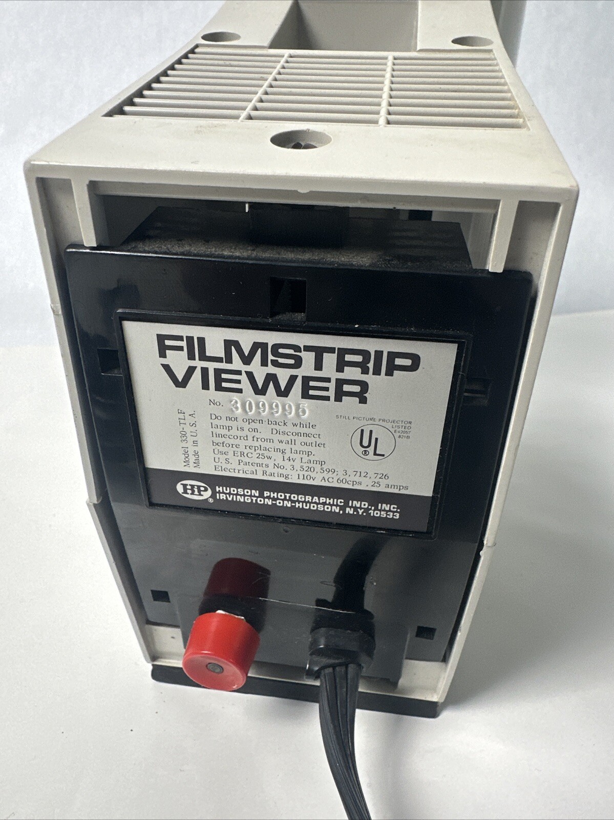 Hudson Photographic Filmstrip Viewer Model 330-TLF Tested Working Made In USA