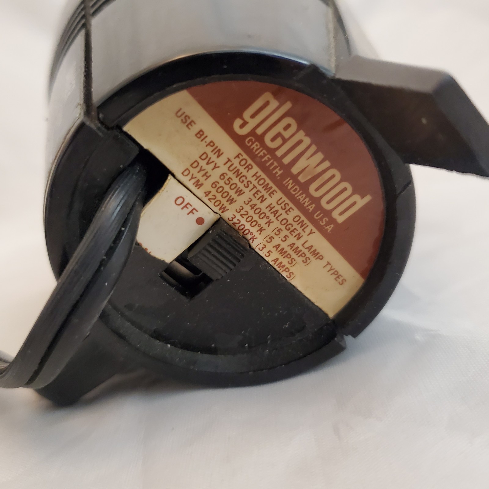 Vintage Glenwood Super 8 Movie Light Tested Works Very Bright