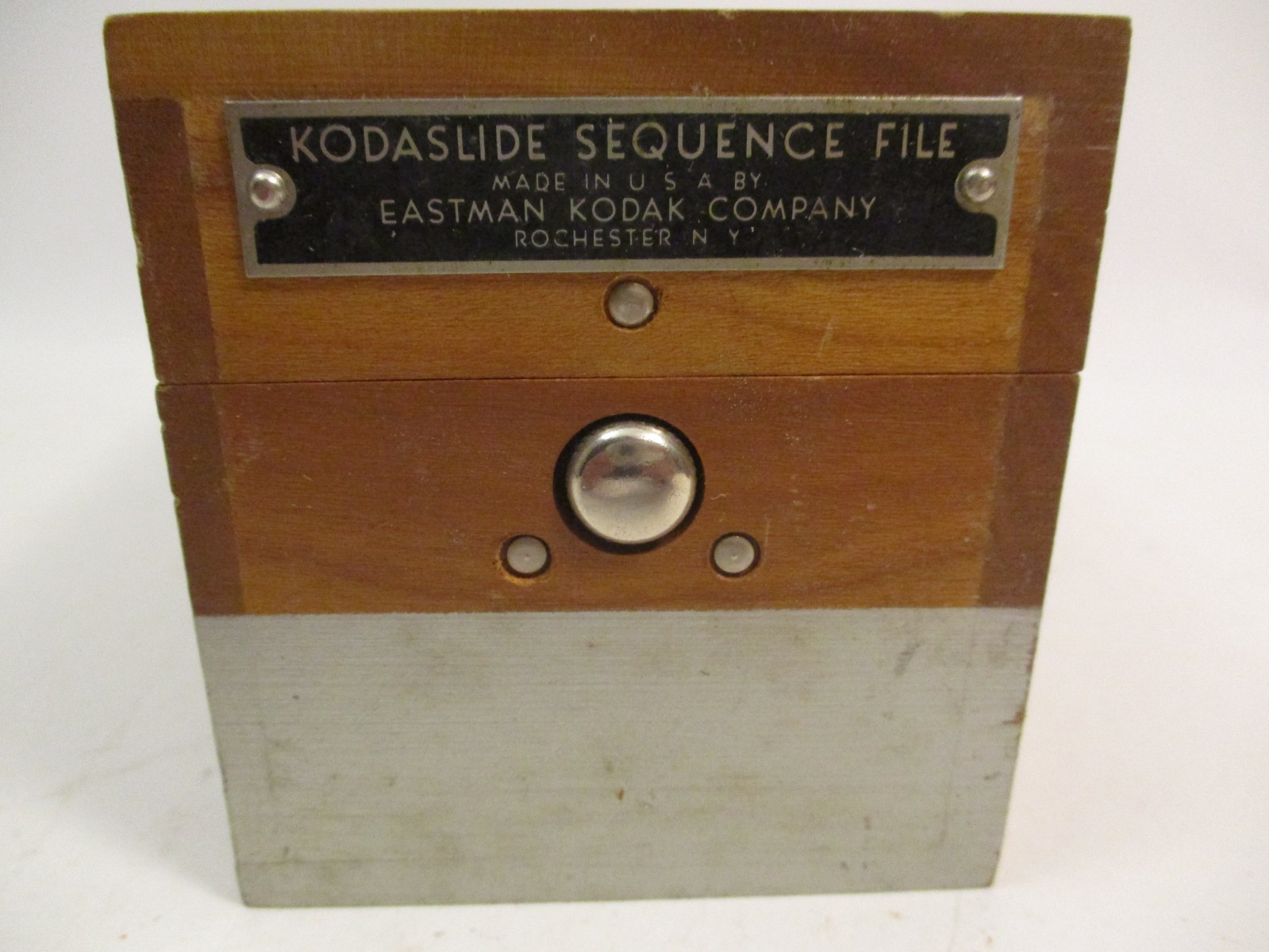 Vintage Kodaslide Sequence File Kodak Silde Wood Case Holder Box Camera