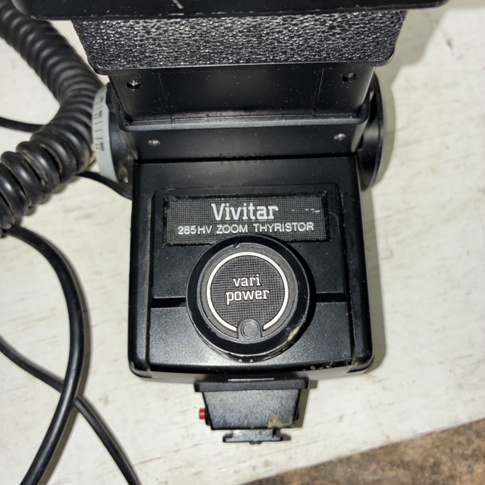 Vintage Vivitar 200m Thyristor 285 Vari-Power Flash Untested Needs Cleaned