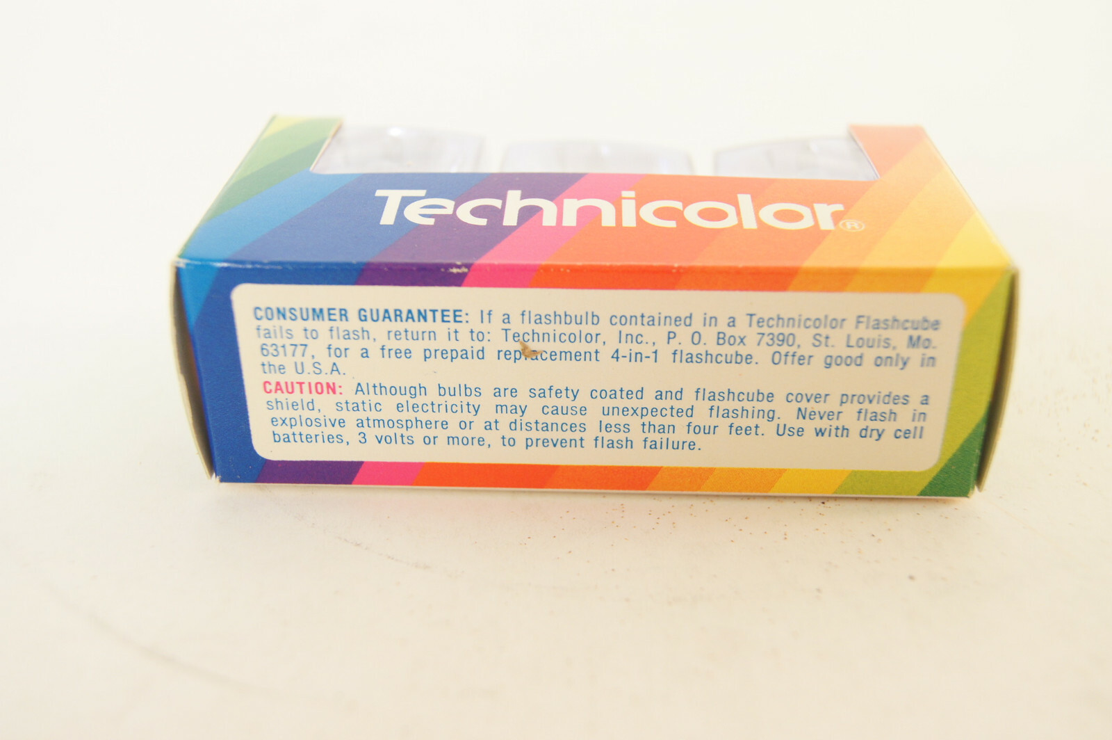Technicolor Flashcubes 3 Cubes 12 Flashes 35200 P20/8-72