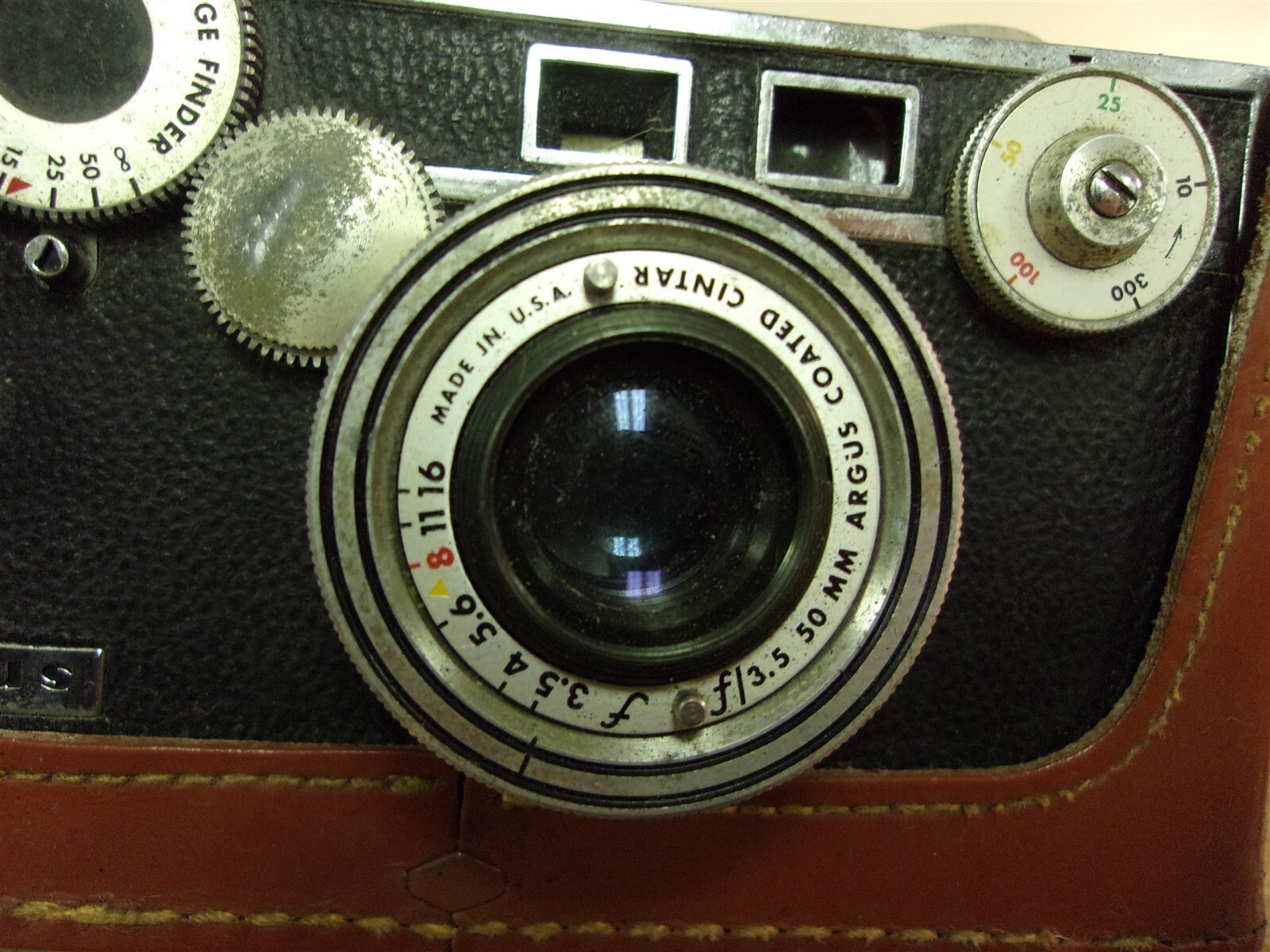 Vintage 50mm Argus Coated Cintar F/3.5 w/ Case *FREE SHIPPING*