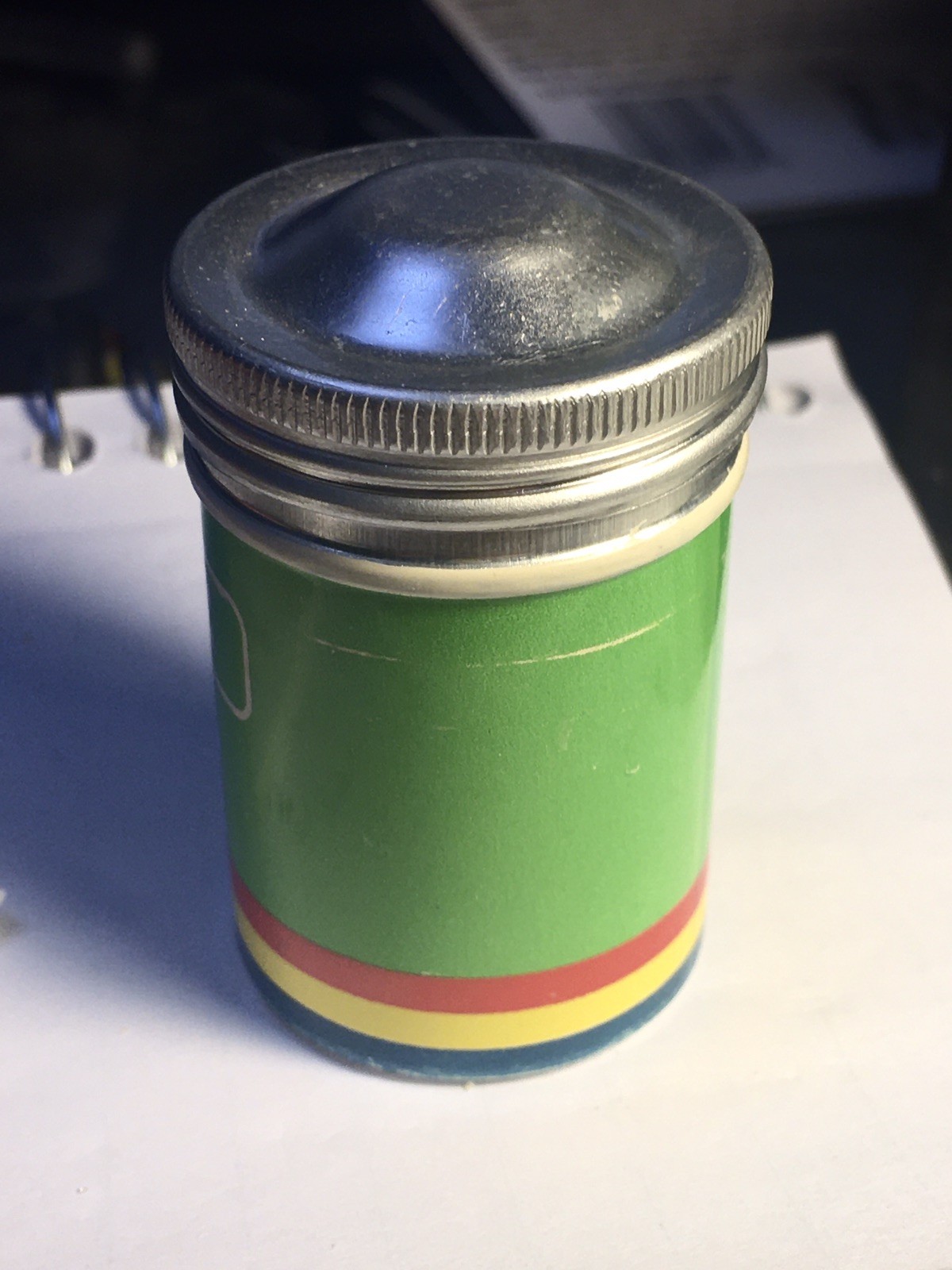 RARE Lithographed Enamel 35mm Film Canister 1952-53 Great Condition See Pictures