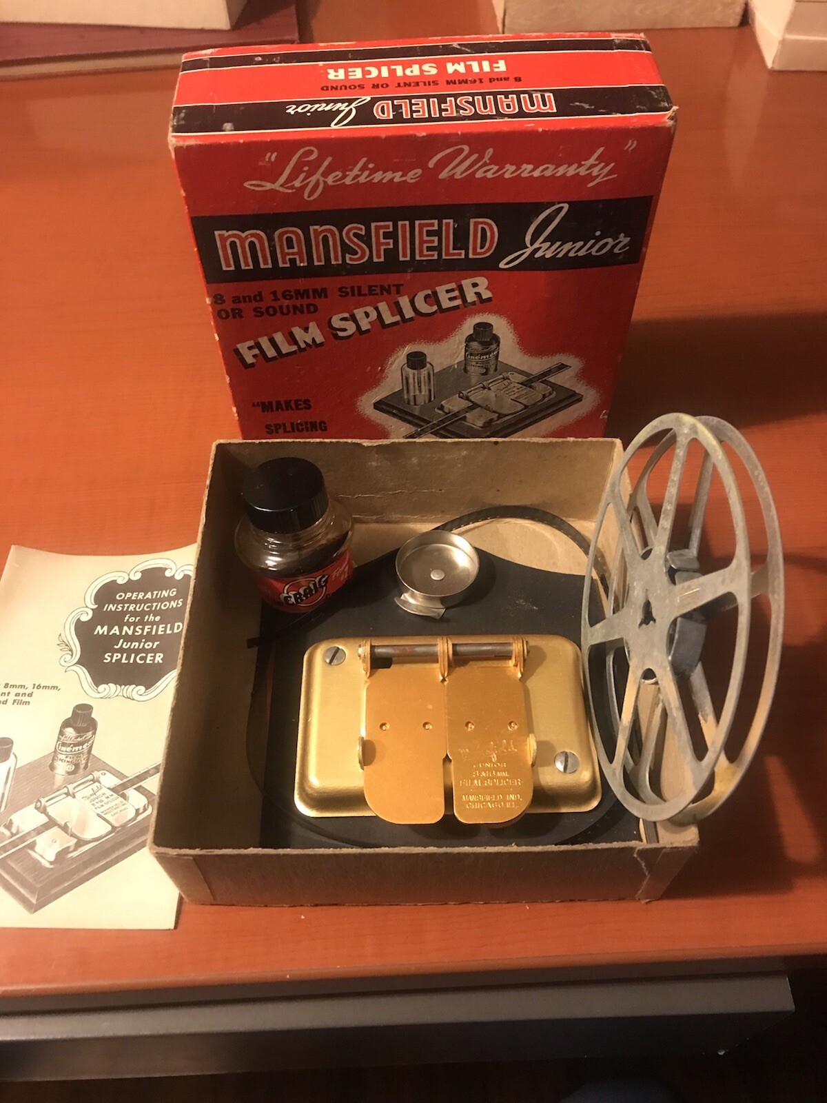 vintage collectible Mansfield Junior Film Splicer