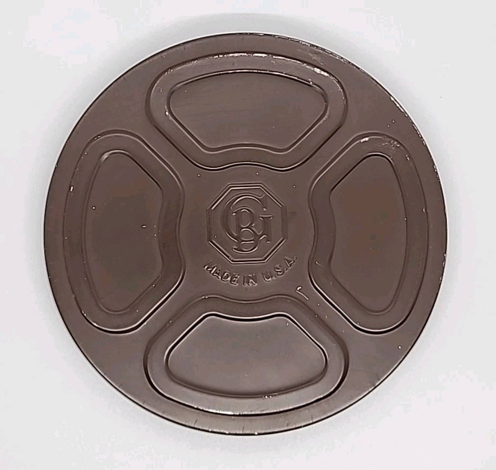 7″ GOLDBERG BROTHERS Brown Metal Reel & Canister for Standard 8mm Film Kodak