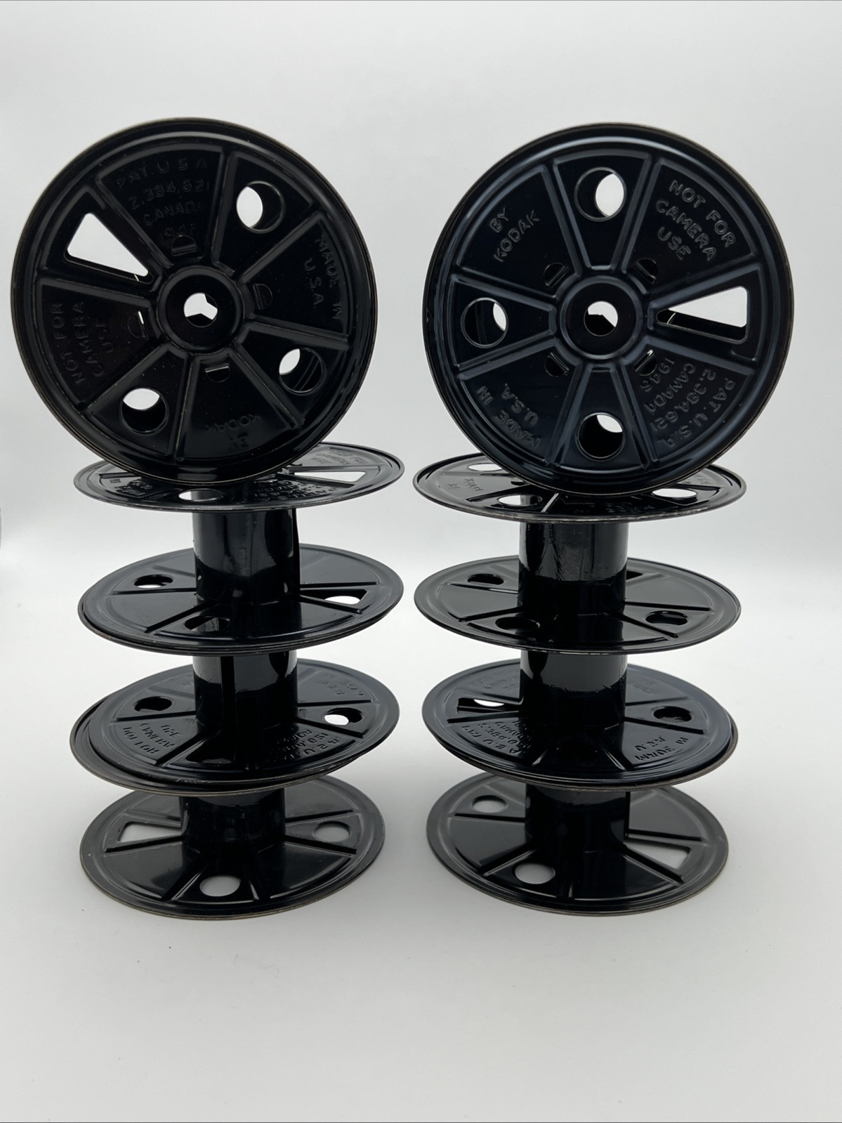 Lot Of 8 Vintage Kodak 3-5/8″ Aluminum 16mm Film Reel – 1946
