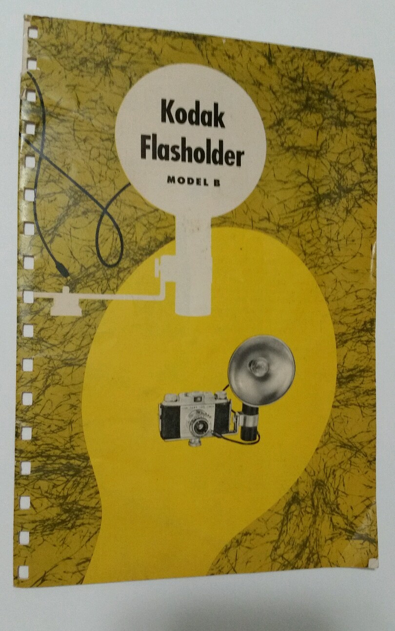 Vintage Kodak Flasholder Model B USA Original Box & Bracket Film Slide Flash
