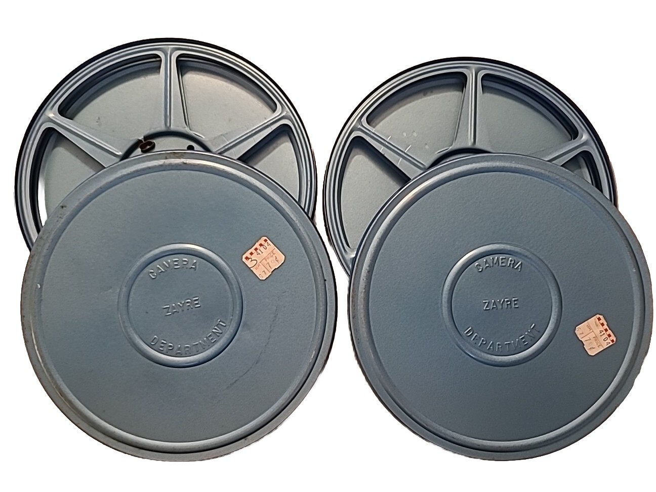 Lot Of 2 -Zayre’s Dept. Store 8MM Empty Film Reel & Metal Canister – From 1960’s
