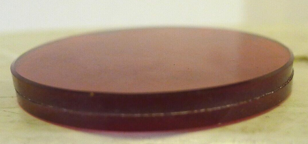 Harrison RD5 Red Colored Glass Light Lens Filter 1 11/16″ +Original Case & Box