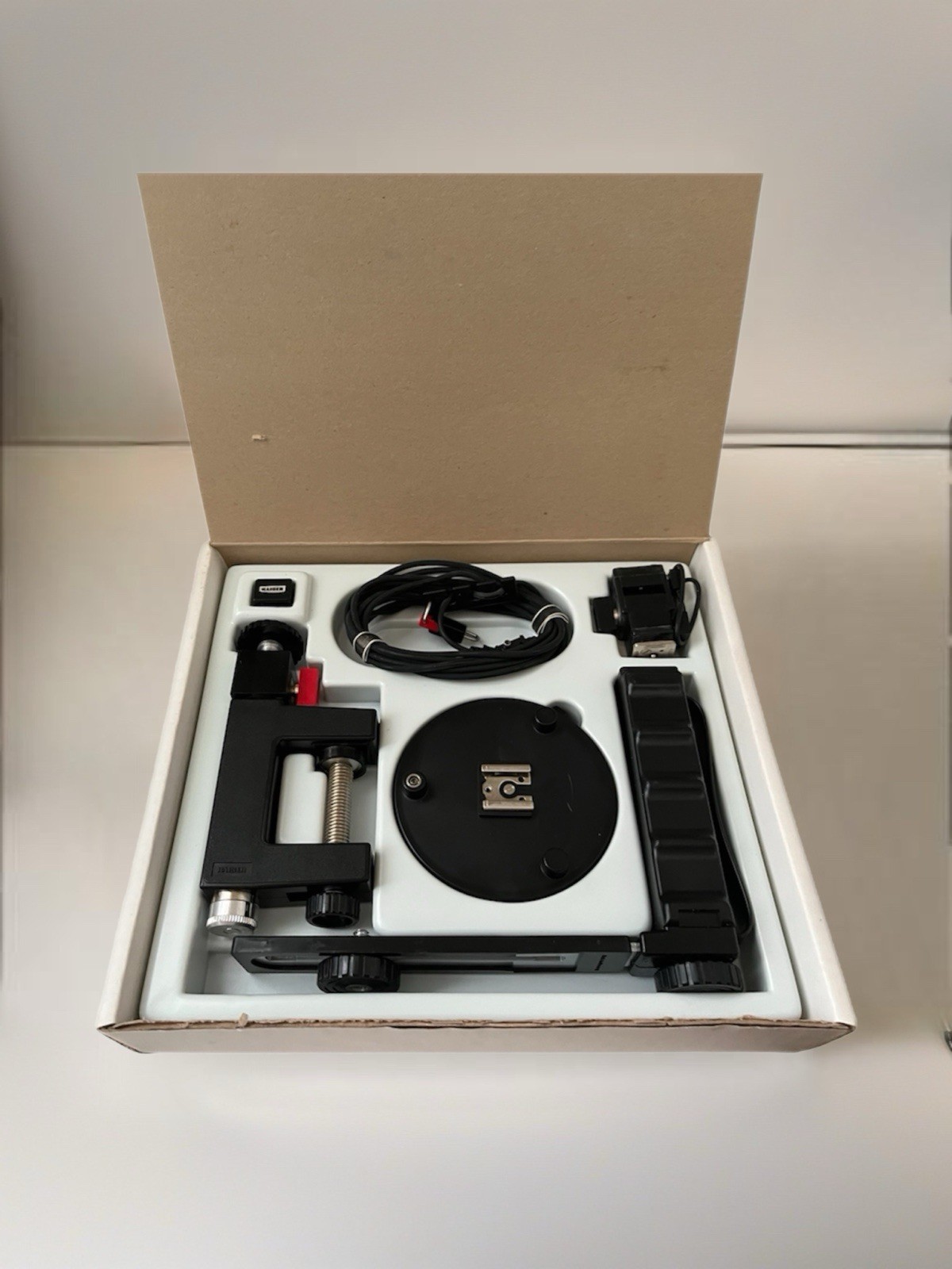 Vintage Kaiser Blitz Set Complete Flash Bracket Mount Clamp Studio Kit W Germany