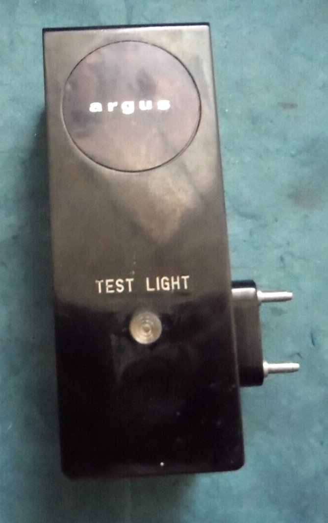 Vintage Argus flash with Test button black Bakelite made in Japan