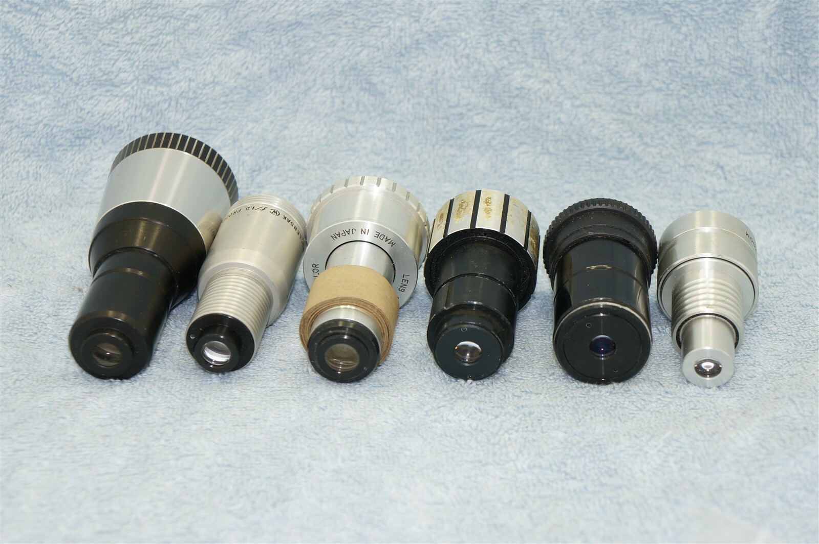 8mm Film Projector Zoom Lens Lot Mixed Brands 6 Lenses