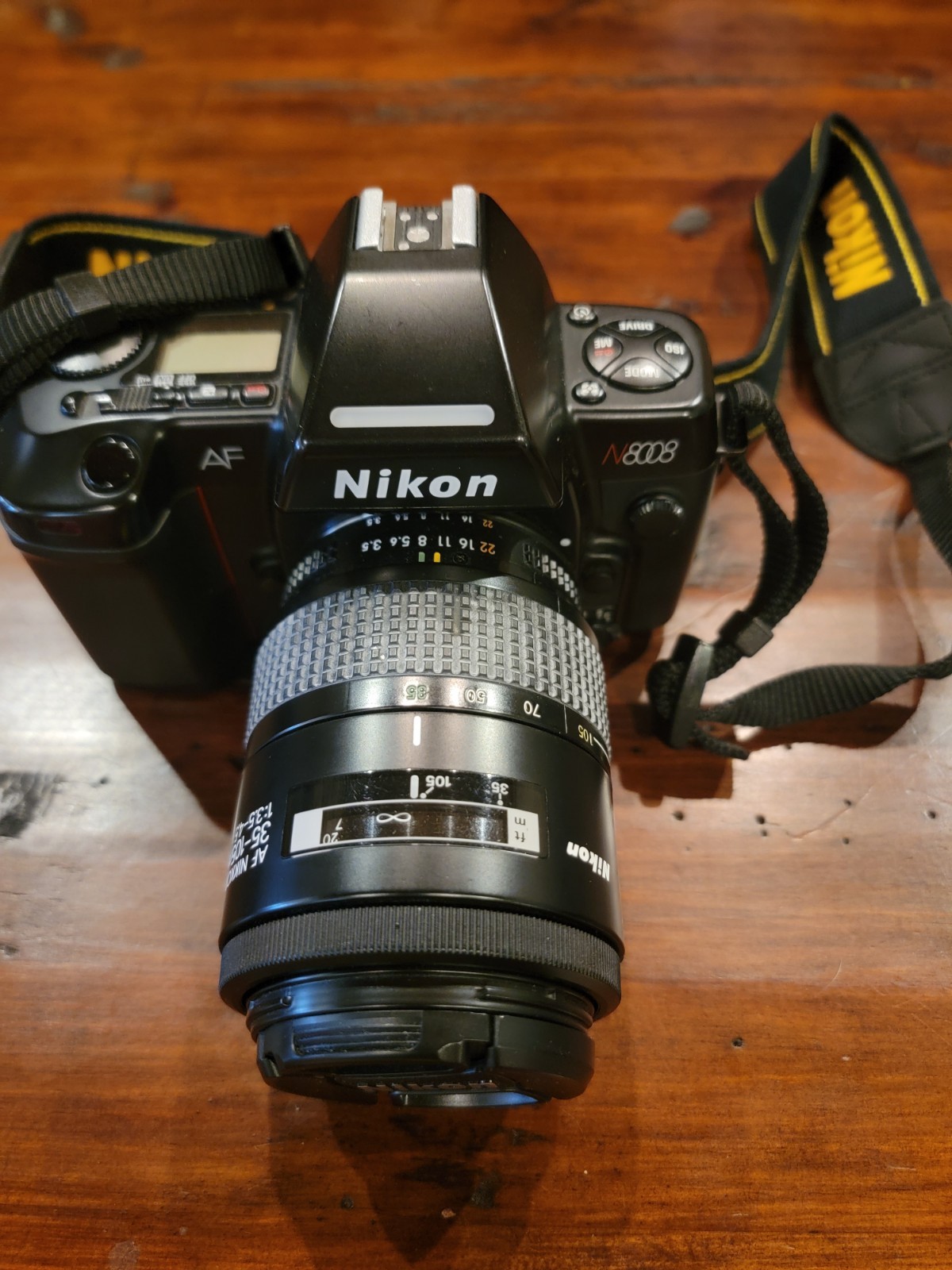 Nikon 8008 camera & 35-105mm nikkor af lens