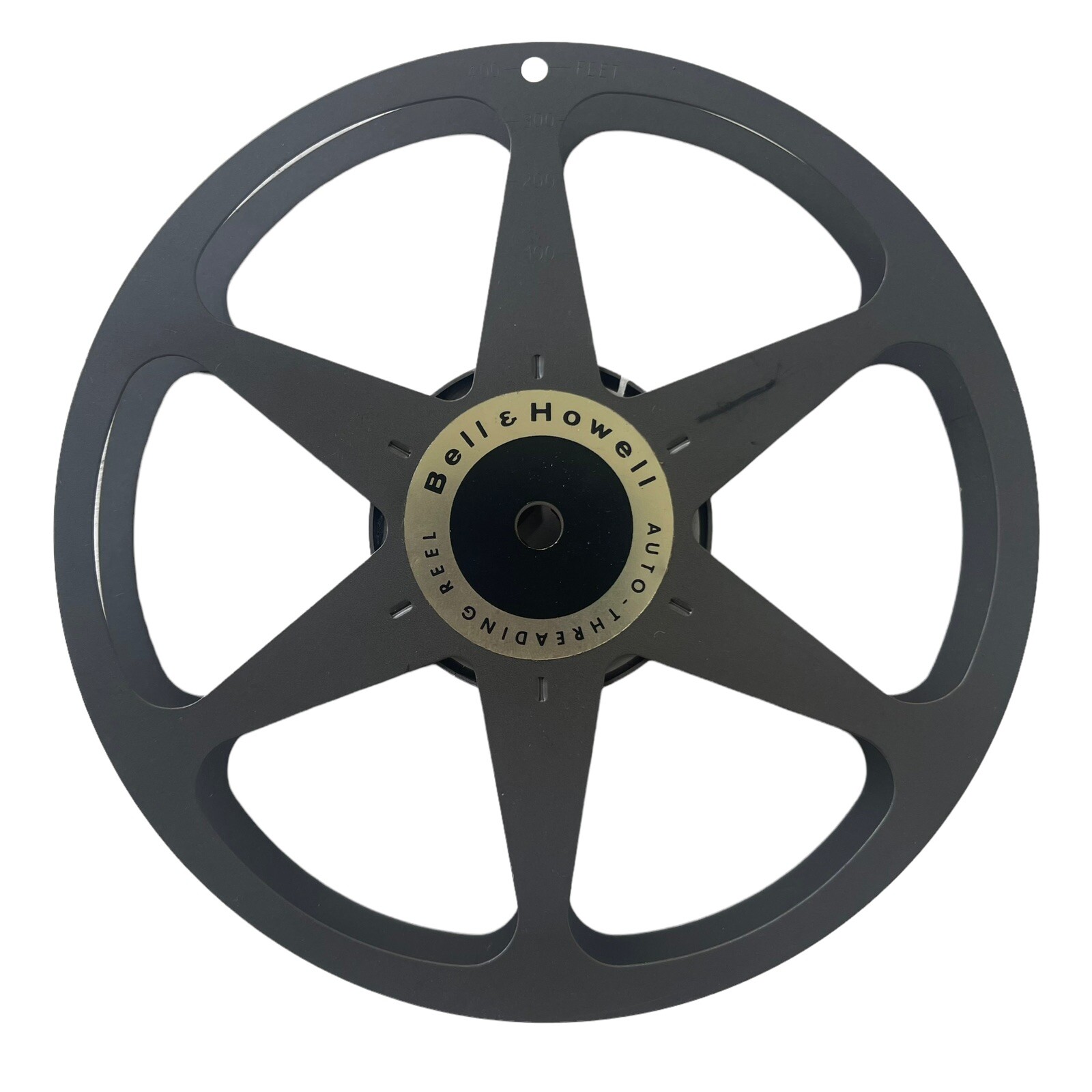 Vintage Bell & Howell Auto Threading Reel for 400′ 16mm Reel to Reel Projector