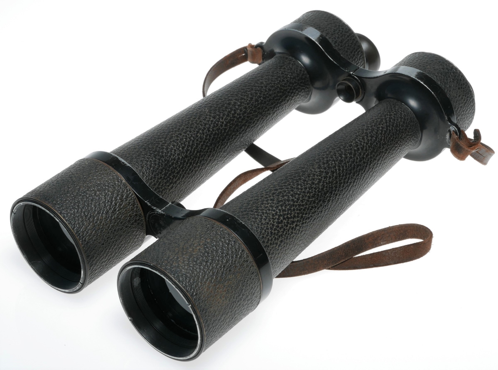 WWI Carl Zeiss Jena Delfort Binoculars 18×50 Original Leather Strap cased