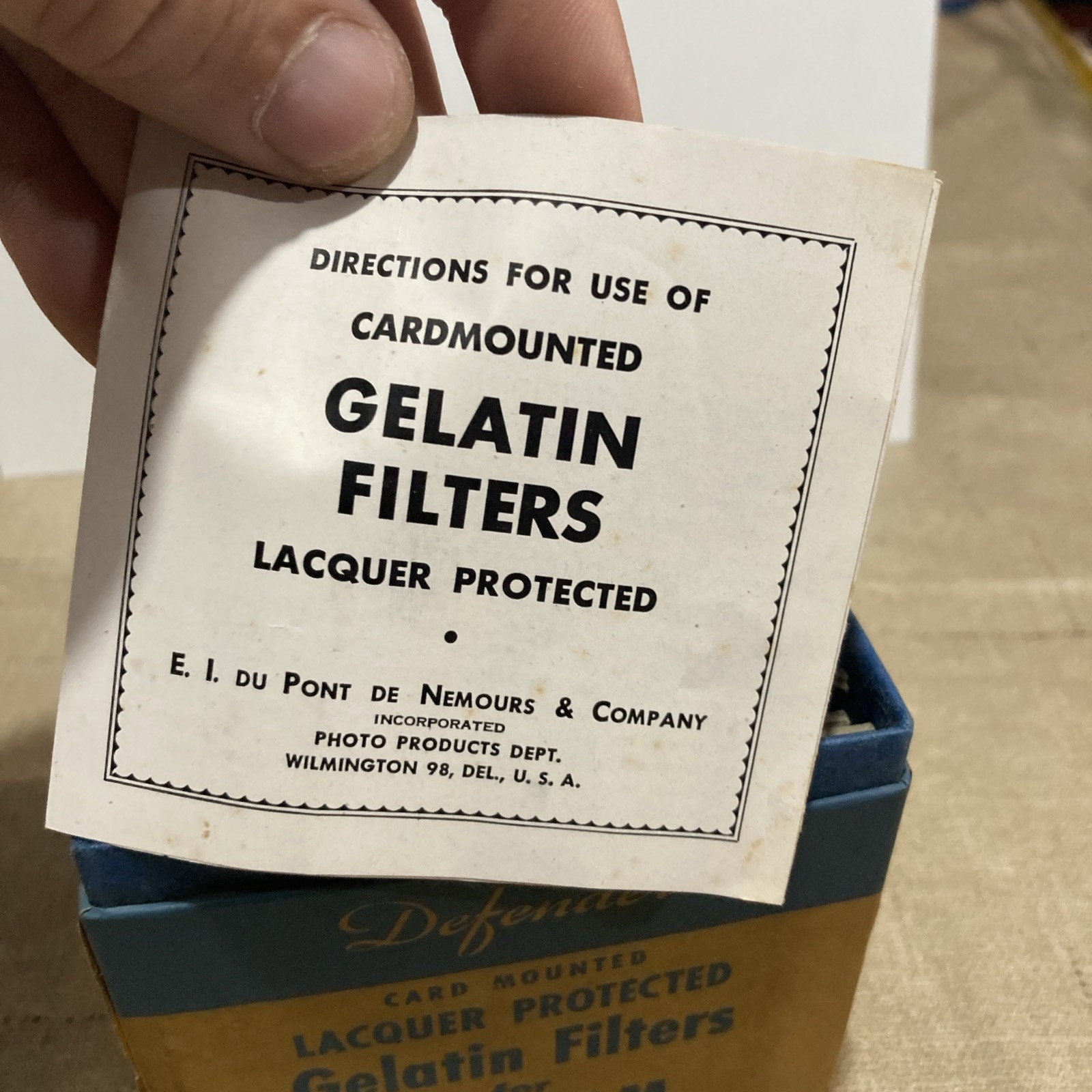 10 Defender Gelatin Filters W/ Box For Varigam Set 5-A