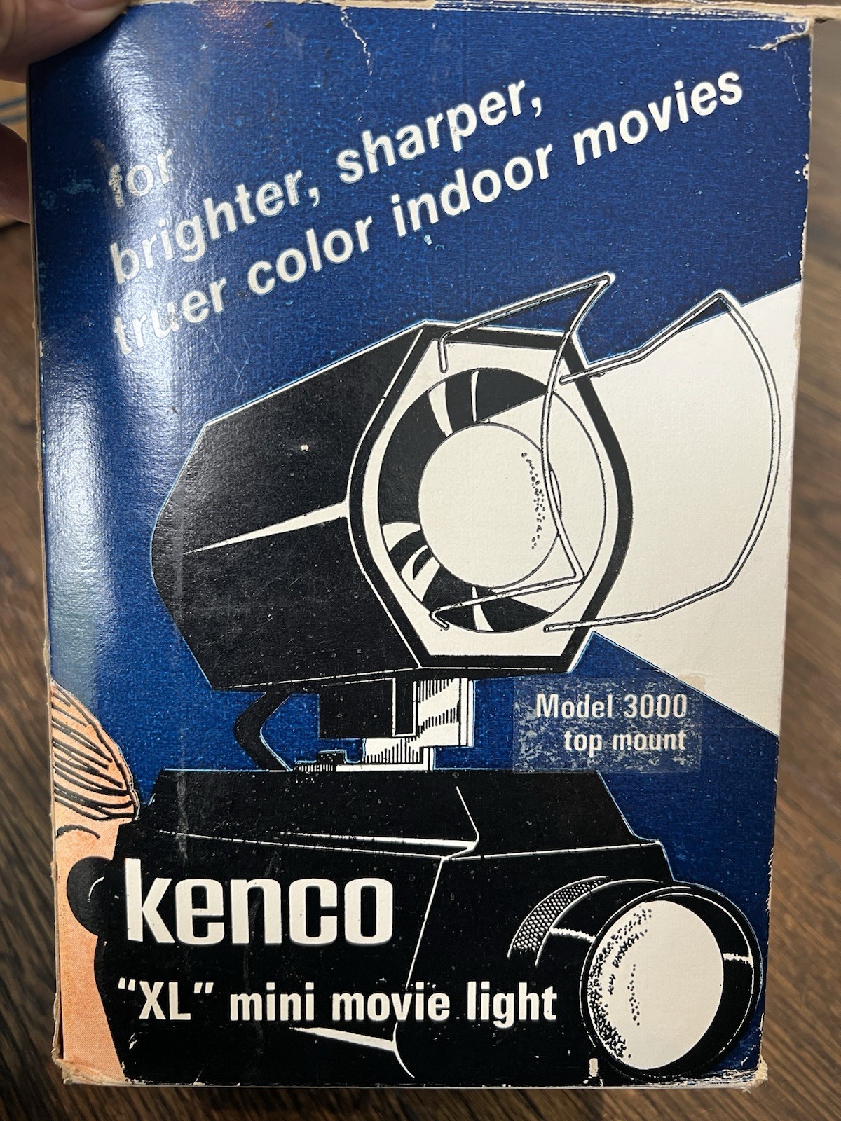 Kenco XL Mini Movie Light Model 3000 W/ Box and Manual No Hand Grip