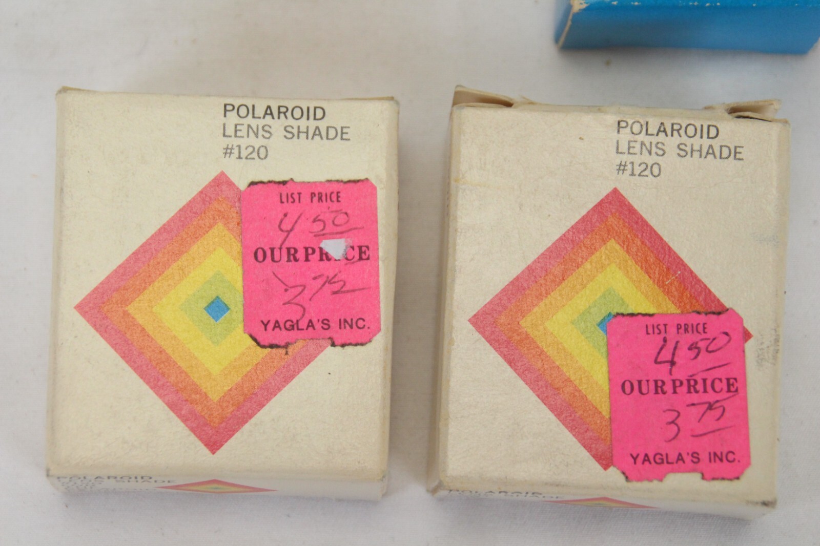 Polaroid Flash Adapter Accessory Holder 113 + 2 Lens Shades 120 NEW OLD STOCK