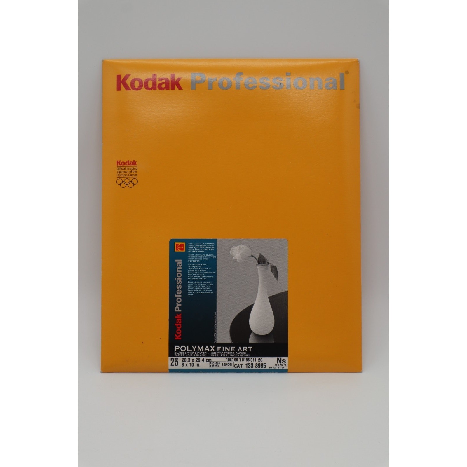 RARE Kodak Professional POLYMAX II RC BW PAPER 12 x 16 in 30×40 cm Cat 647 1981