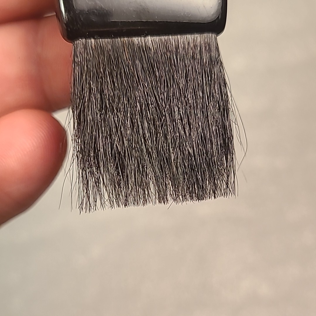 Vintage camel hair lens/film brush in original box