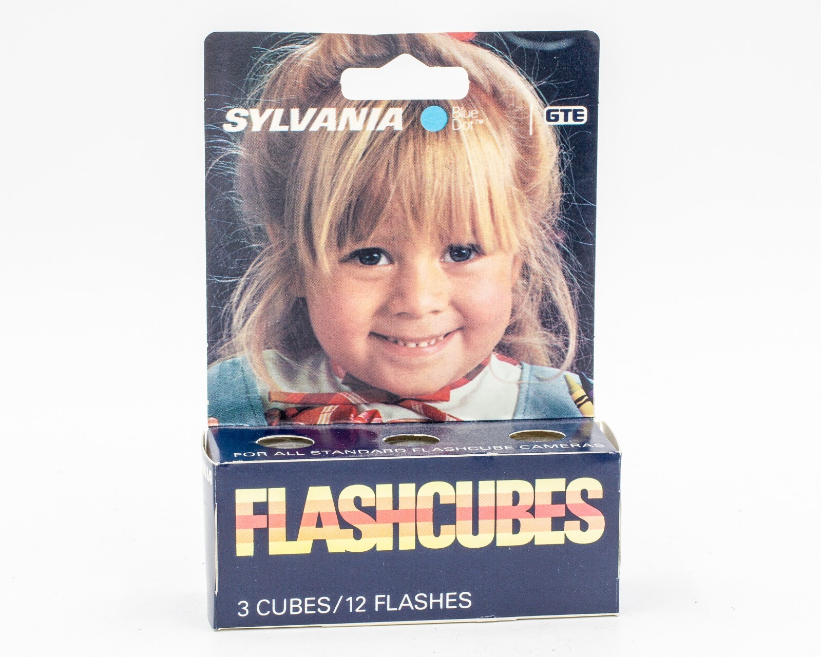 Vintage GTE Sylvania Blue Dot Flash Cubes 3 Pack In Original Box