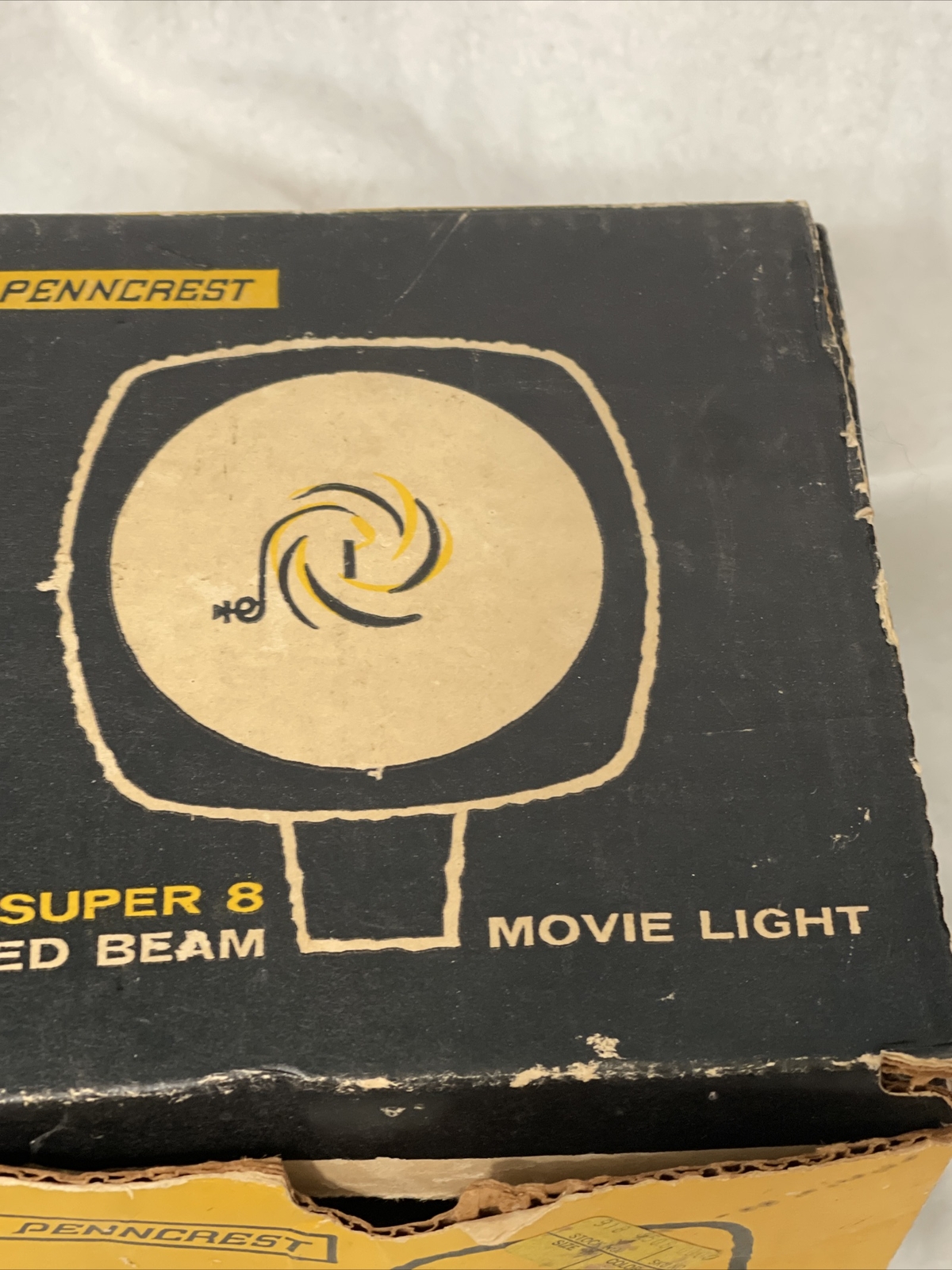 Vintage Penncrest Super 8 Sealed Beam Movie Light Working With Box Display Prop