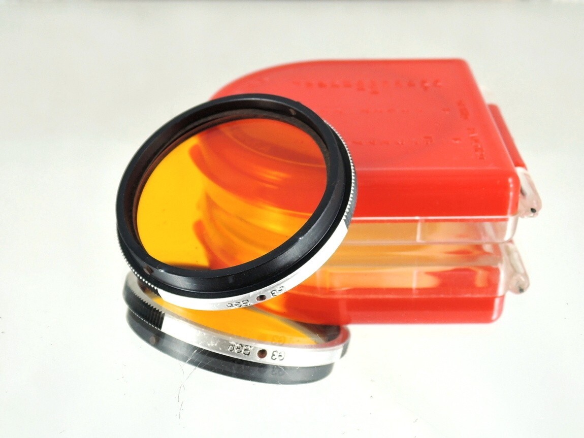 Flexaret G3 B36 Orange Filter MEOPTA Genuine Accessories Bayonet Good Glass