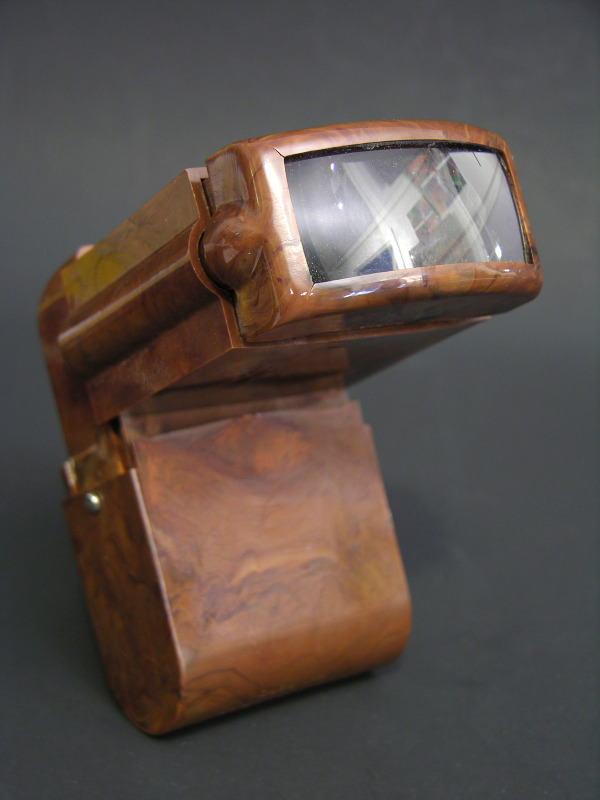 c1954 Bakelite Arcadia Commander Folding Pocket Slide Viewer with Original Box