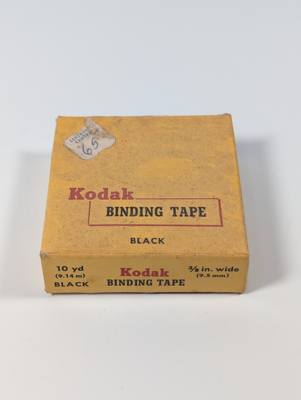 Vintage NIB 1970s Kodak Black Binding Tape Vtg Collectable 10yd 3/8″ Wide