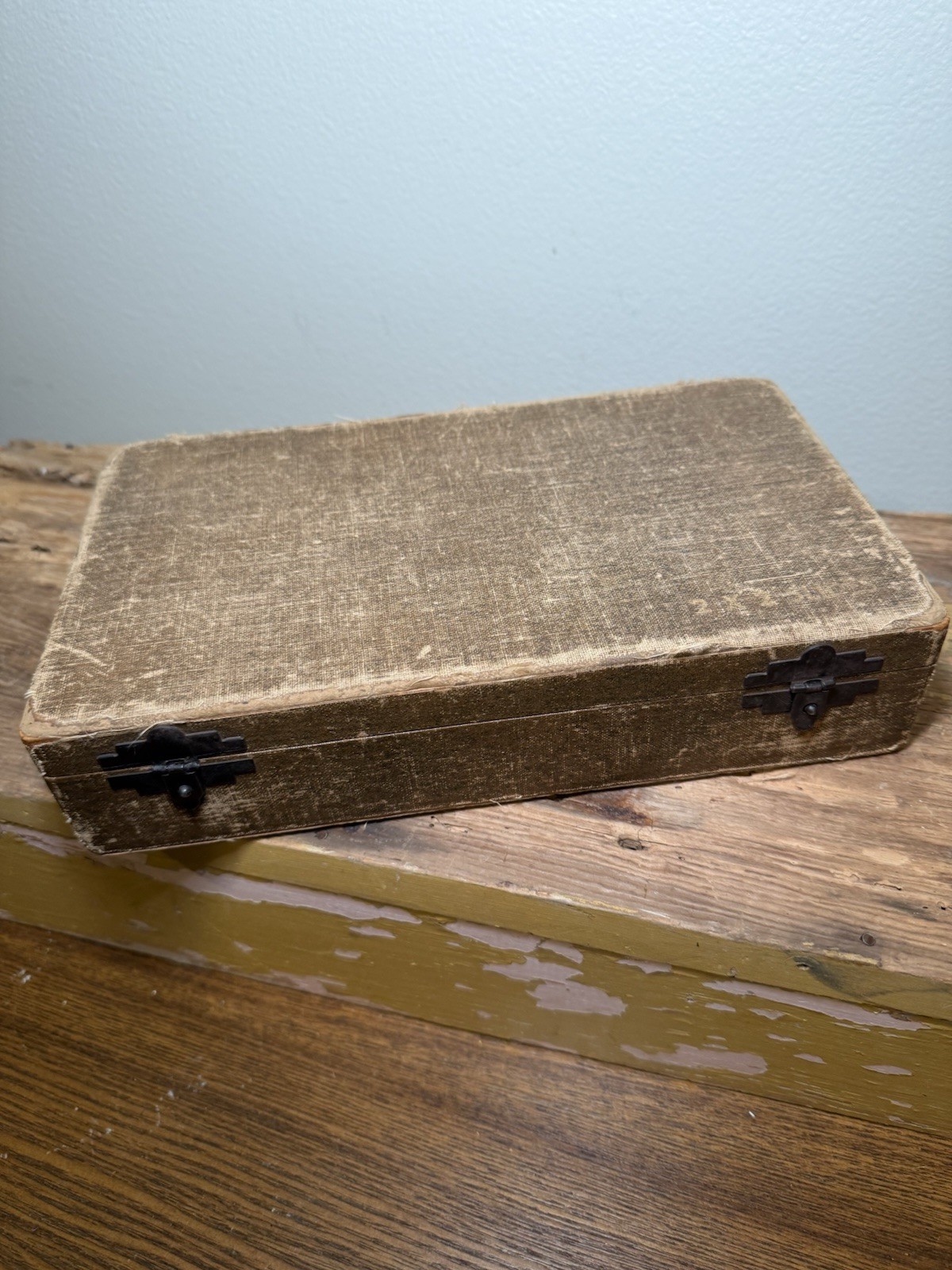 Vintage Barnett & Jaffe Brown Projector Slide Case Box Pennsylvania- empty