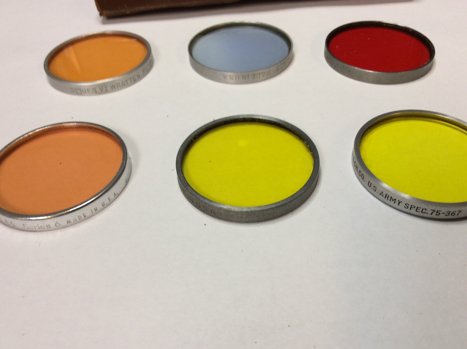 Bell & Howell Filter Case with 6 – Size 6 Series 6 Lens Filters Wratten