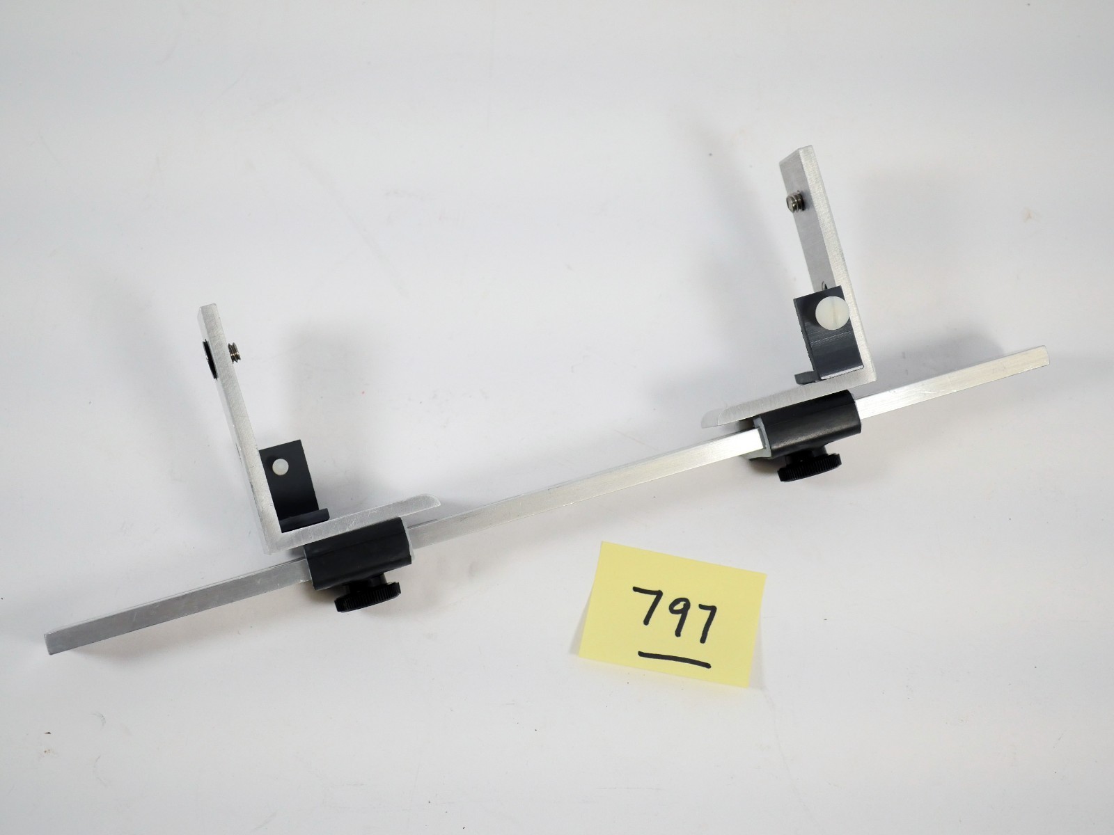 Custom twin Camera bar for 3D stereo photography 12″ sliding posts vertical