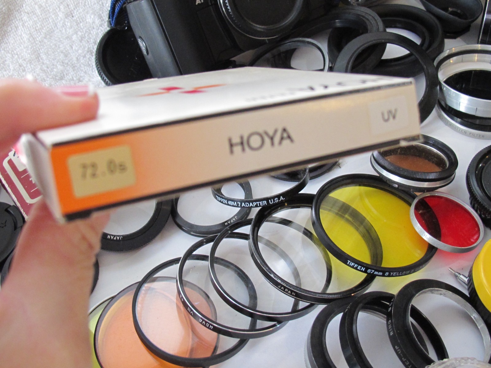 Vintage MINOLTA Camera Filter Cap Manual Adapter Ring Cable Release Mixed LOT #6