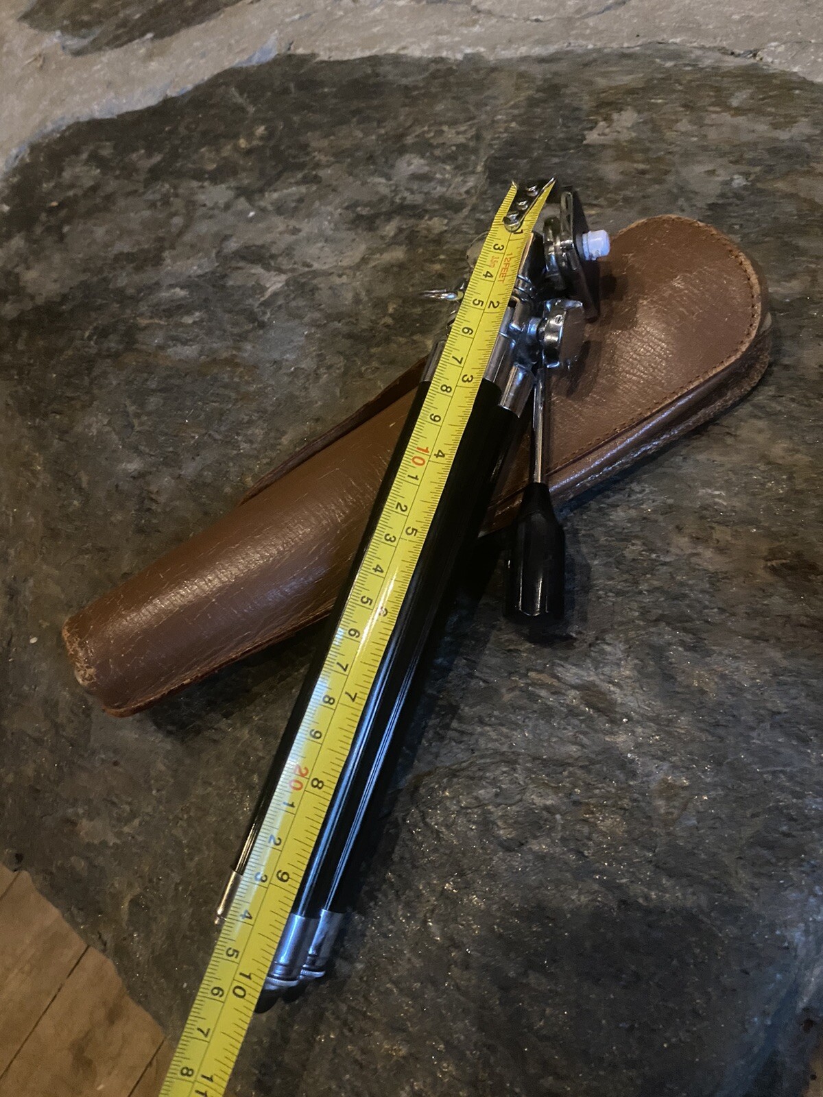 Vintage Brockway Black Chrome Camera Retractable Tripod 8″- 42”